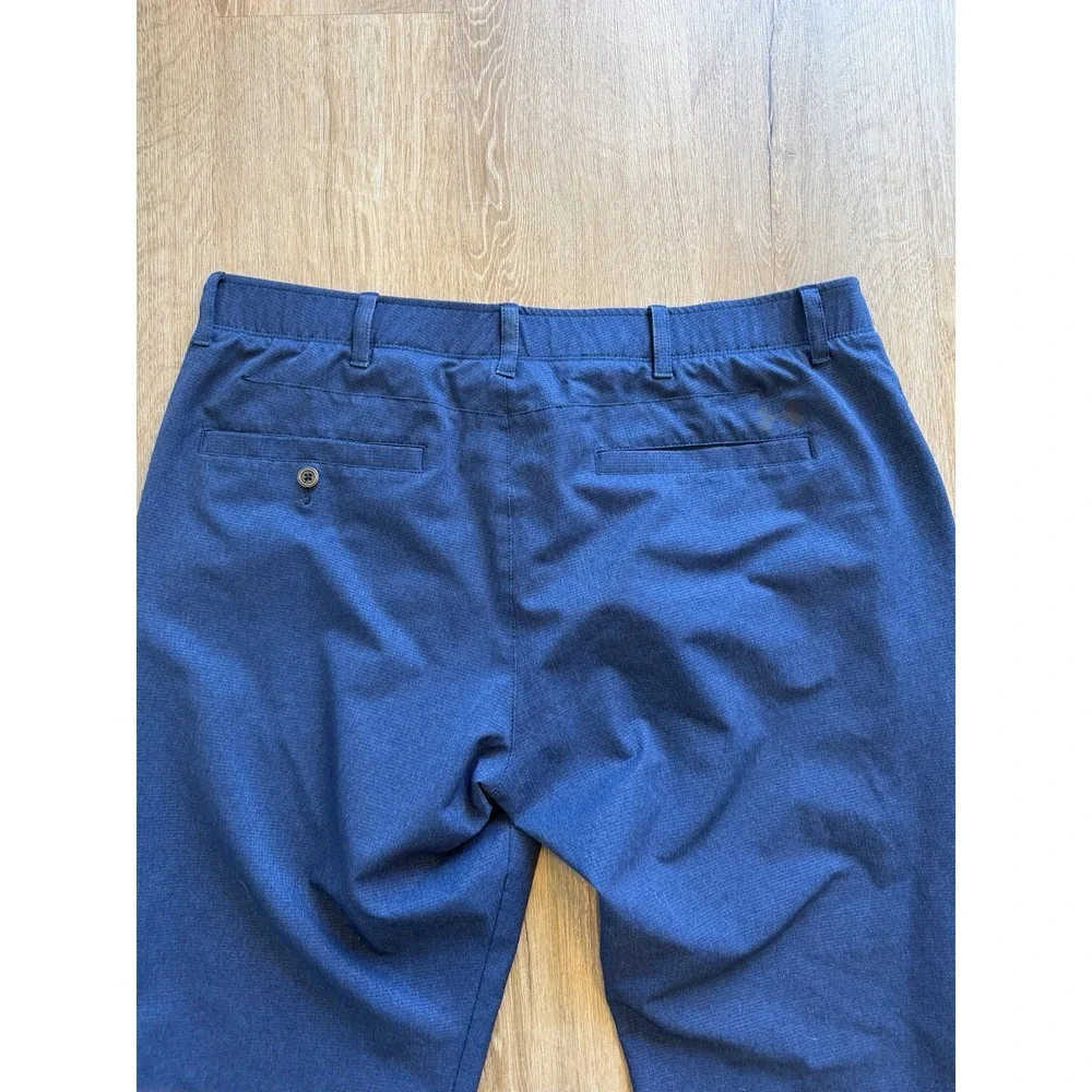 UNDER ARMOUR Match Play Vented Stretch Performance Navy Golf Pants 40 x 30